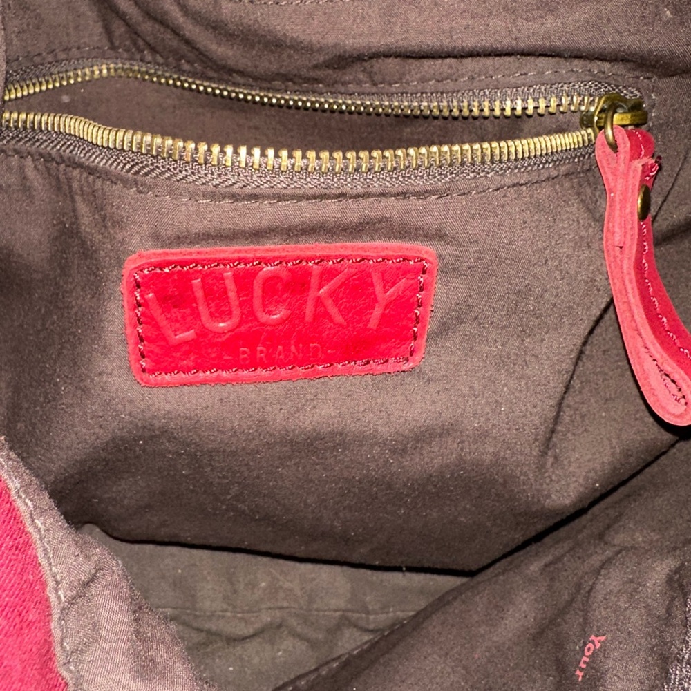 Lucky Brand Burgundy Hobo Bag - Picture 9 of 11